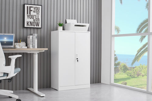 1st Choice Metal Storage Cabinet with Locking Doors and Adjustable Shelf
