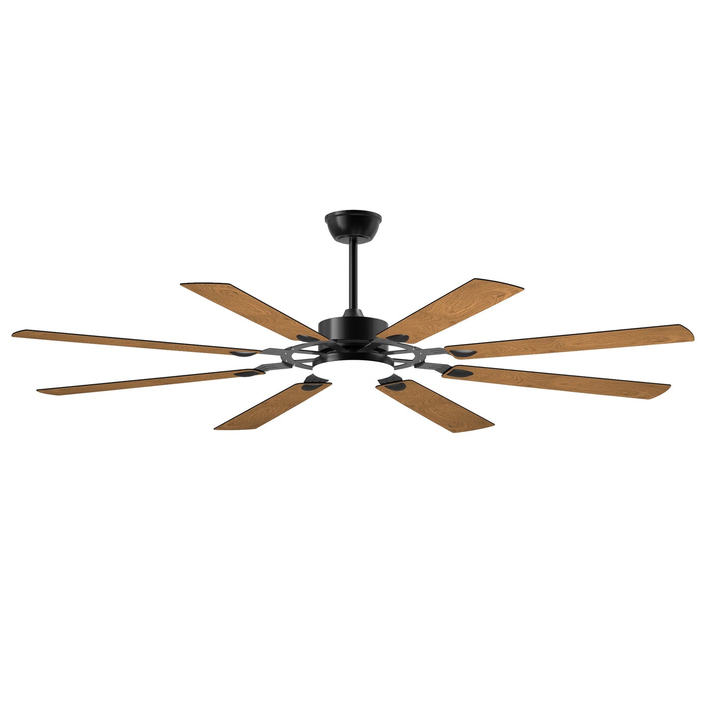 72 - Inch 8 - Blade Large Ceiling Fan,Reversible Quiet DC Motor,Indoor/Outdoor Modern Ceiling Fan,Suitable for Kitchen,Living Room and Terrace,Black. - 1st Choice Furniture Direct