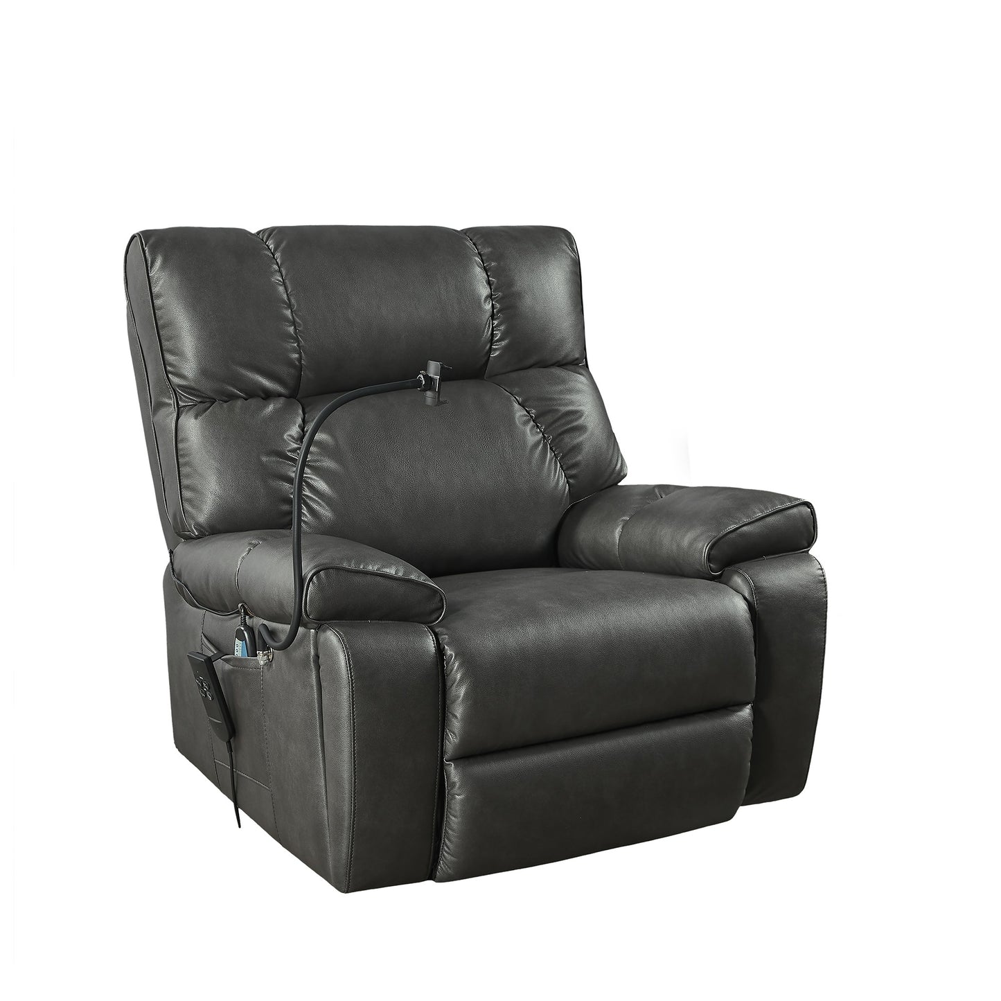 1st Choice Electric Power Recliner Chair with Phone Holder in Gray