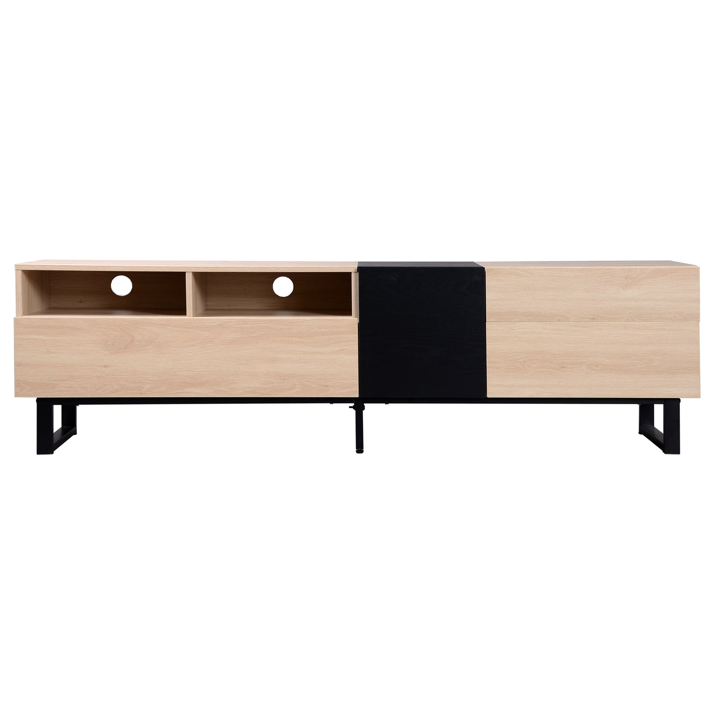 1st Choice Modern TV Stand Console for 80" TV with Double Storage Space