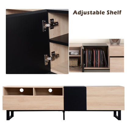 1st Choice Modern TV Stand Console for 80" TV with Double Storage Space