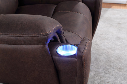 1st Choice Transitional Triple-Power Recliner with Power Footrest