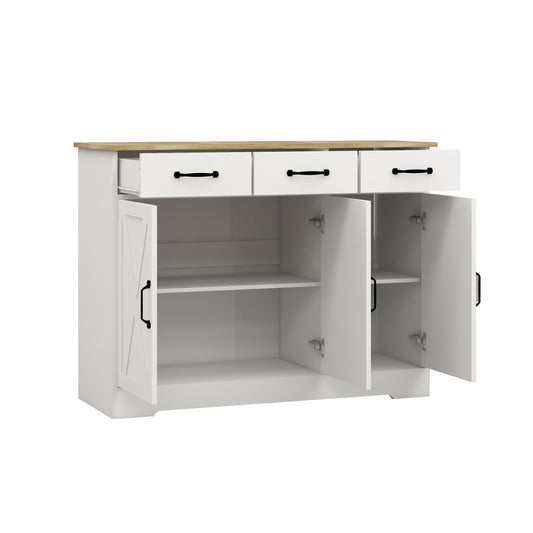 1st Choice Versatile White Sideboard Buffet Cabinet