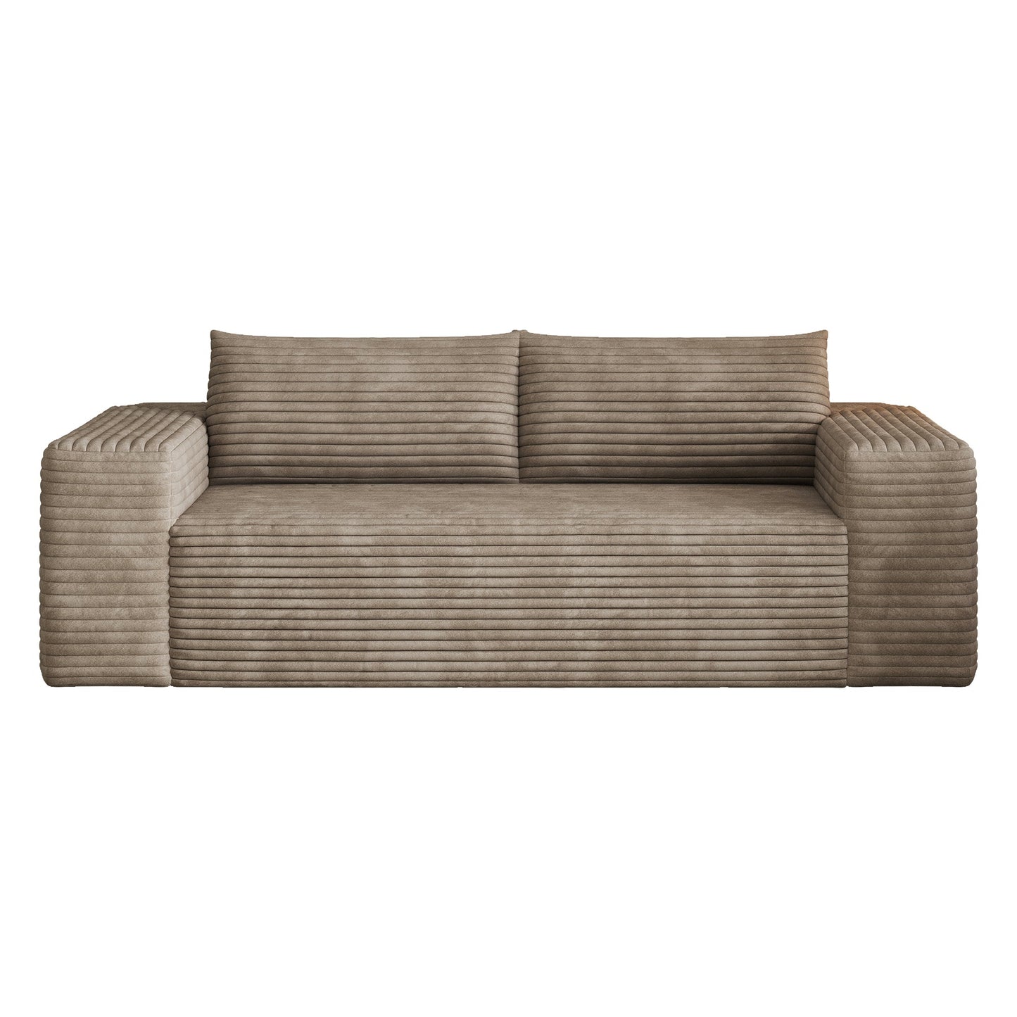 78.8' 3Setaser Sofa,Corduroy Fabric,Deep Seat Couches,Comfy Loveseat Sofa,No Assembly,1pcs for Living room, Bedroom,Conference room ,Apartment,Camel - 1st Choice Furniture Direct