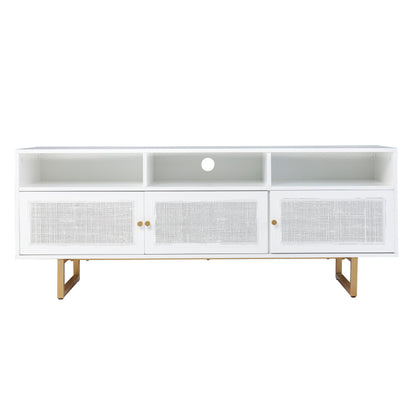 1st Choice Modern and Elegant Mursley Media Cabinet with Storage in White