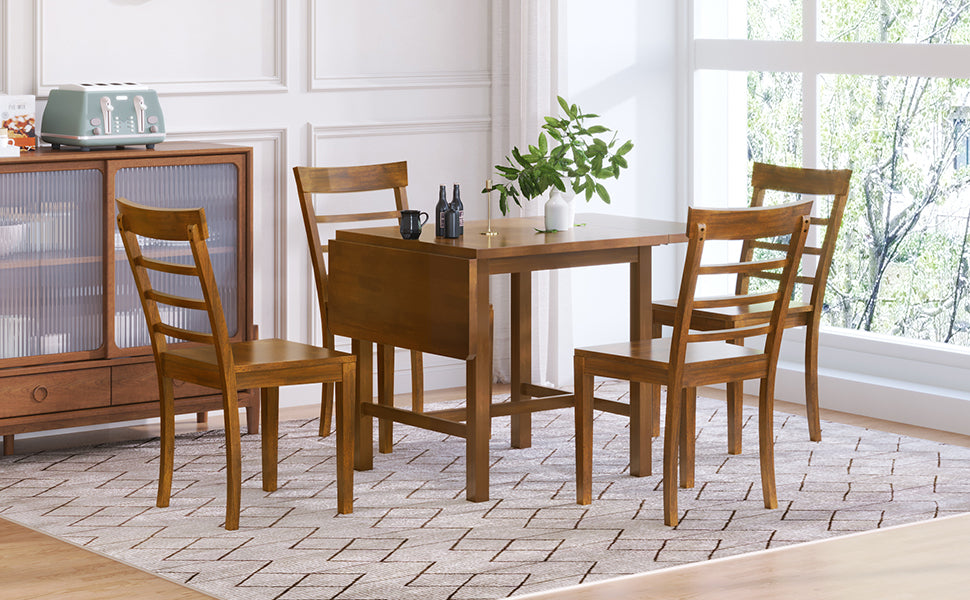 1st Choice Extendable Drop Leaf Dining Set - Modern & Space-Saving