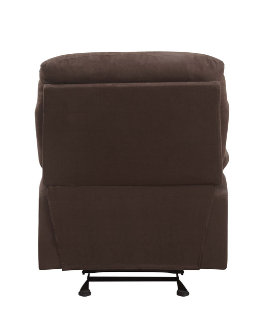 1st Choice Modern Arcadia Microfiber Motion Glider Recliner in Chocolate