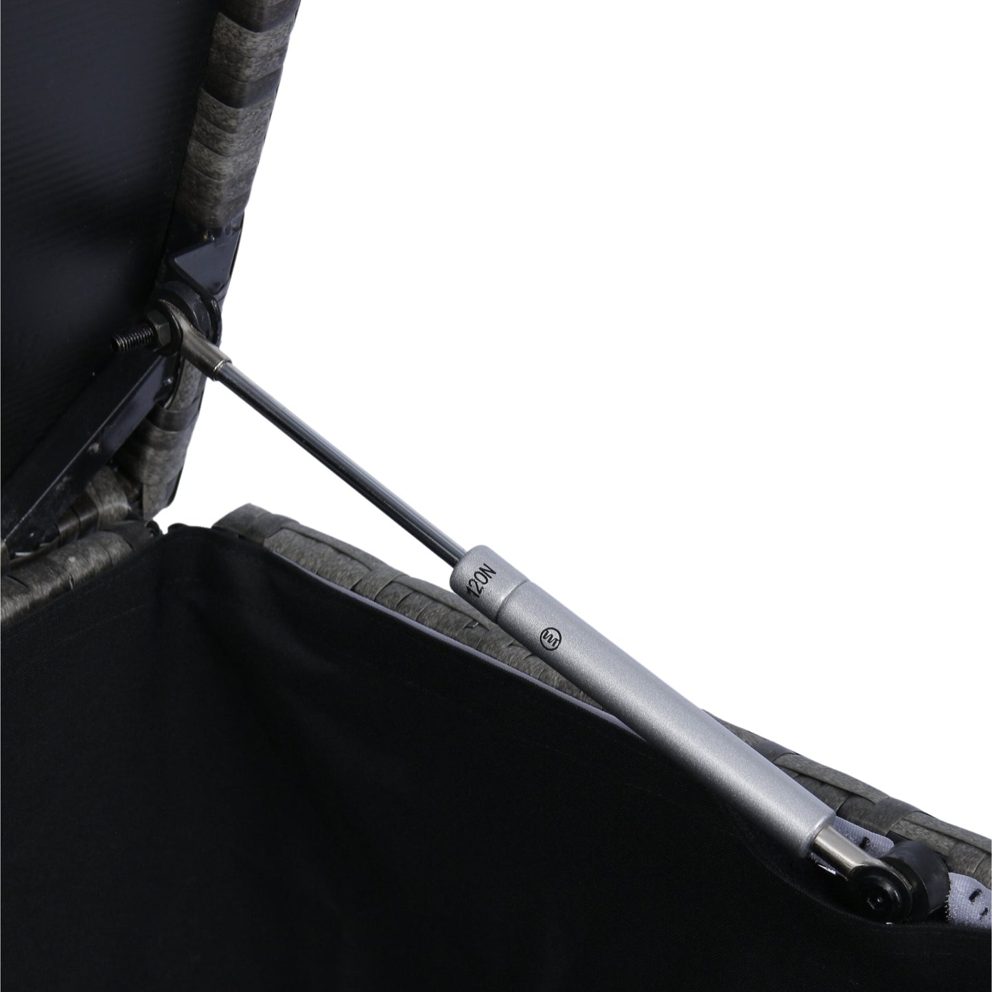 8 Piece Patio Sectional Wicker Rattan Outdoor Furniture Sofa Set with One Storage Box Under Seat and Cushion Box Grey wicker + Black Cushion + Clear Glass Top - 1st Choice Furniture Direct