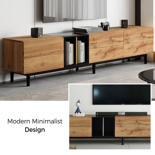 1st Choice Modern TV Stand for 80-inch TVs | Stylish and Functional Entertainment Center