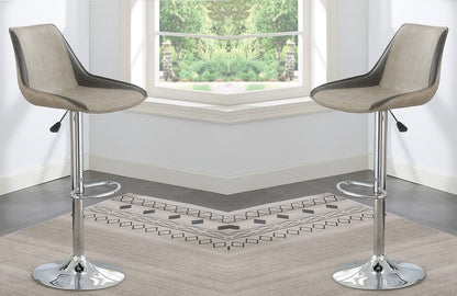 1st Choice Luxurious Adjustable Bar Stools in Light Grey | Contemporary & Modern