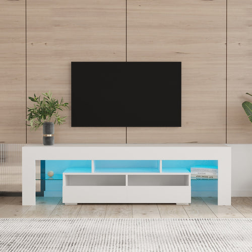 1st Choice Modern Living Room Furniture TV Stand Cabinet in White
