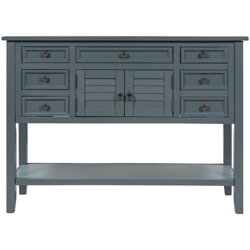 1st Choice U_STYLE 44.5" Modern Console Table Sofa Table in Blue