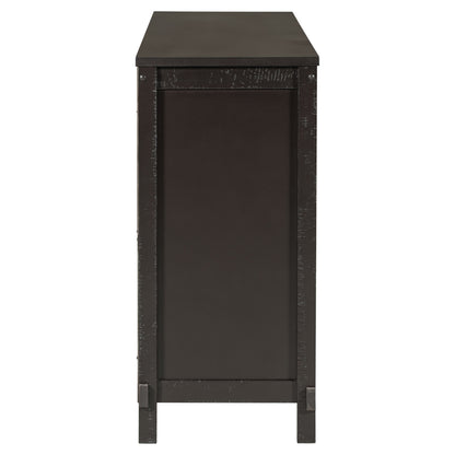 1st Choice Espresso Solid Wood Buffet Cabinet with 2 Storage Cabinet