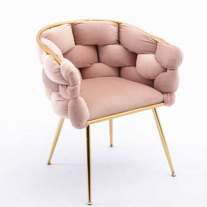 1st Choice Modern Leisure Velvet Single Sofa Chair Bedroom - 2 Set