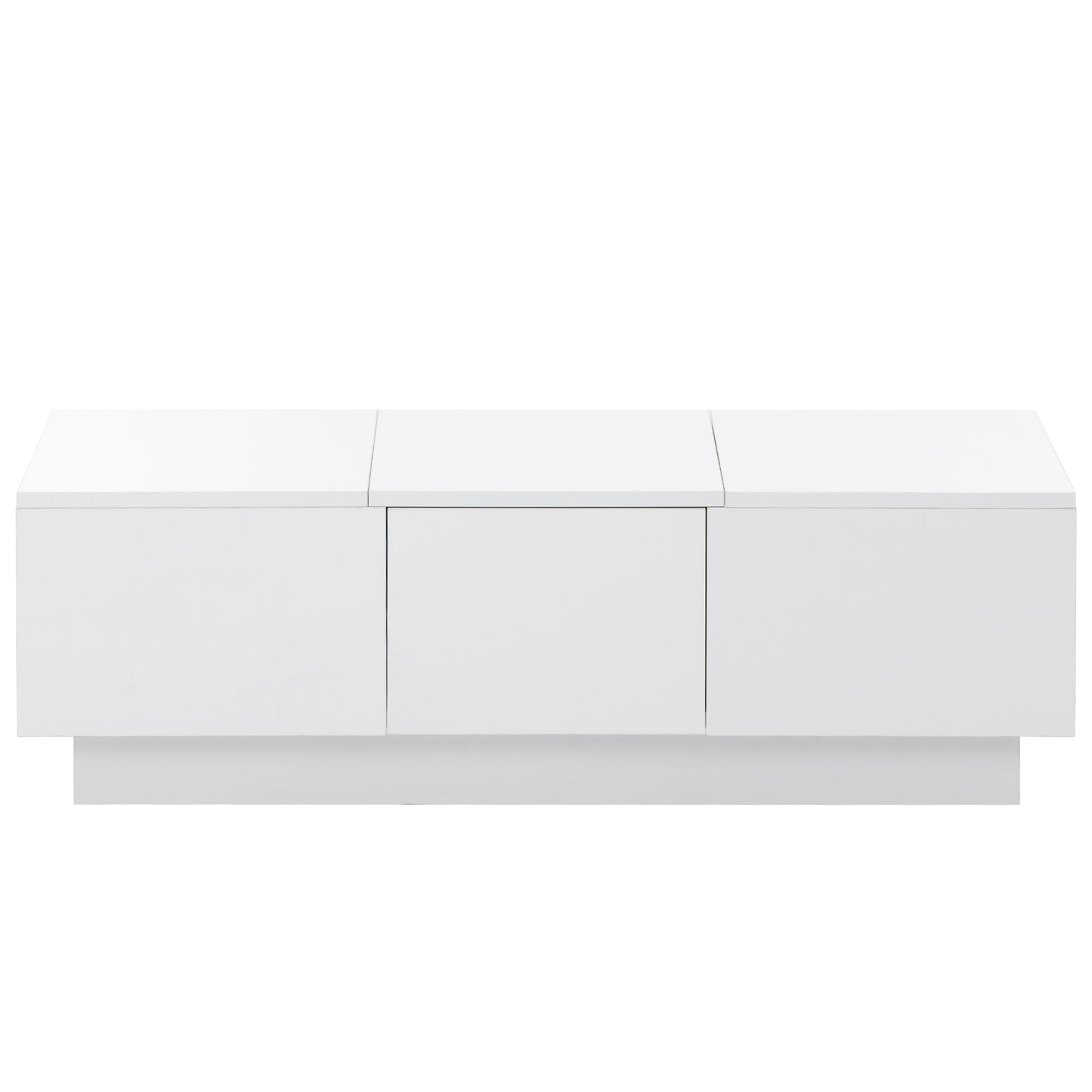 1st Choice Multifunctional White Coffee Table with 2 large Hidden Storage