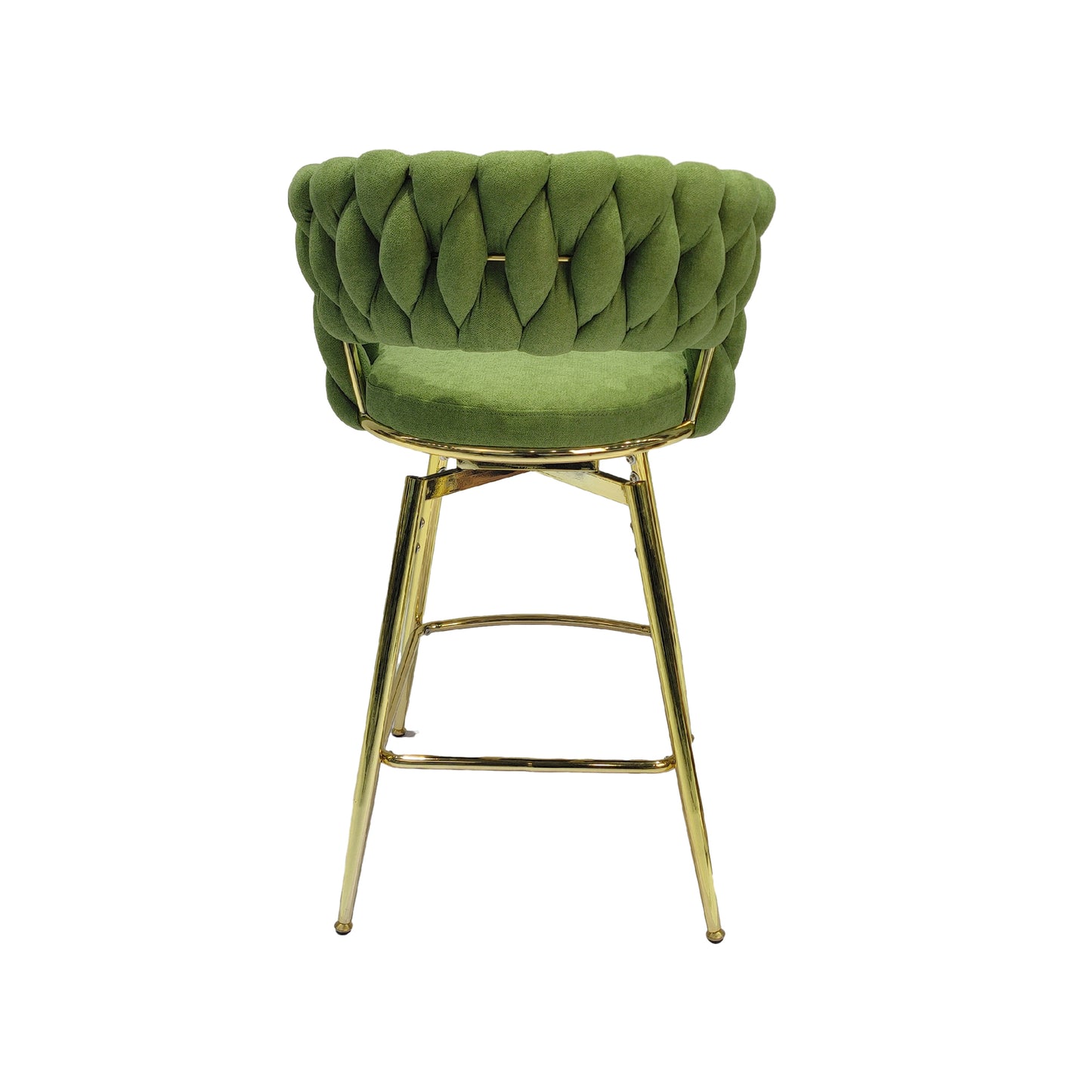 1st Choice Luxurious Linen 360 Swivel Upholstered Bar Stools