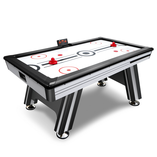 Air Hockey Table, 72' Indoor Hockey Table for Kids and Adults, LED Sports Hockey Game with 2 Pucks, 2 Pushers, and Electronic Score System, Arcade Gaming Set for Game Room Family Home