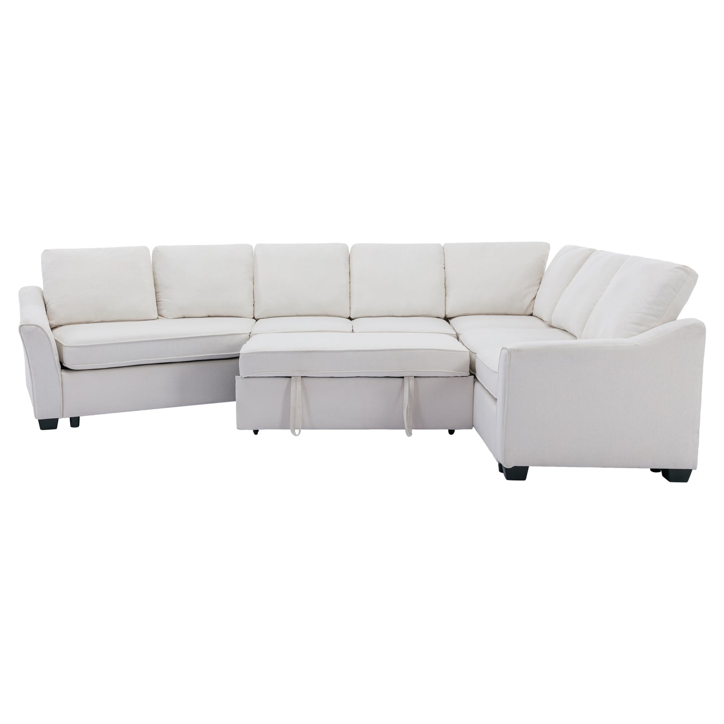 1st Choice Sectional Sleeper Sofa with Pull-Out Bed Modern L-Shape