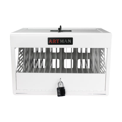 1st Choice 16-Bay Charging Laptop Locking Charging Station White Cabinet