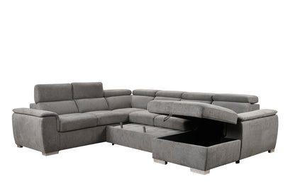 1st Choice Modern 7-seat Sectional Sofa Couch with Adjustable Headrest