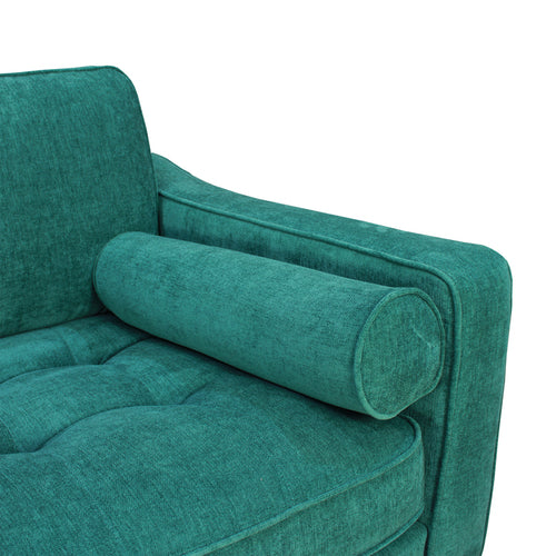 1st Choice Contemporary Luxurious Laf Sectional in Turquoise