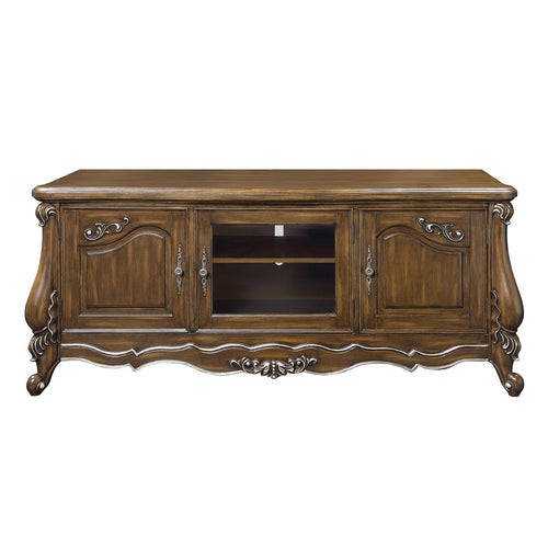 1st Choice Modern Spacious Storage TV Stand Console in Antique Oak Finish