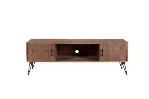 1st Choice Industrial style Reclaimed Media TV Stand with Storage Cabinet
