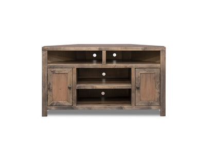 1st Choice Rustic Alder Wood Entertainment Console for Elegant Homes