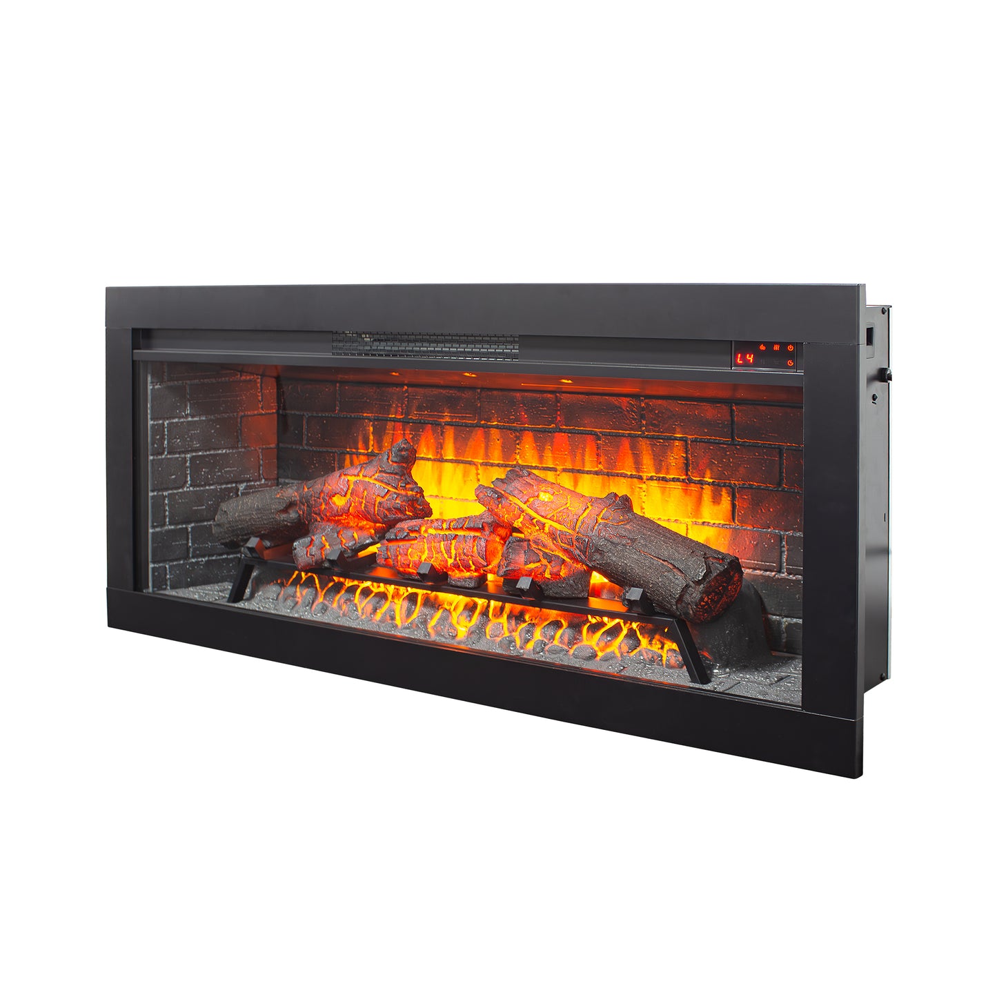 42 inch Infrared Electric Fireplace with Removable Trim kit Insert, Touch Panel Home Decor Heater