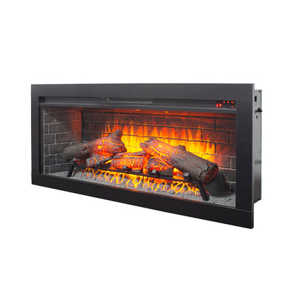 42 inch Infrared Electric Fireplace with Removable Trim kit Insert, Touch Panel Home Decor Heater