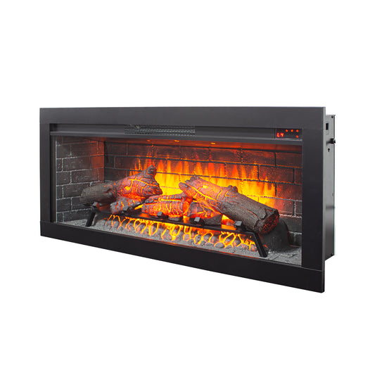 42 inch Infrared Electric Fireplace with Removable Trim kit Insert, Touch Panel Home Decor Heater
