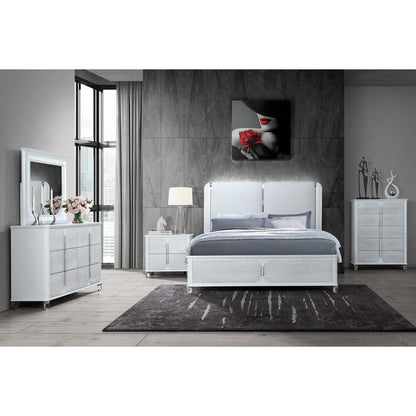 BRENDA GREY 5PC KING BEDROOM SET WITH LED