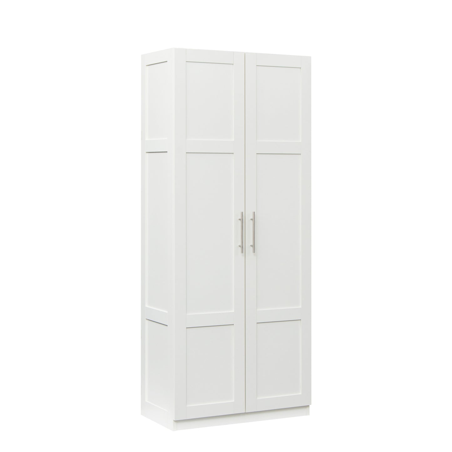 1st Choice High Wardrobe and Kitchen Cabinet with 2 Doors in White