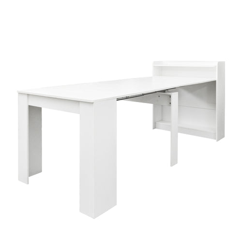 1st Choice Modern Extendable Dining Table with Storage in White