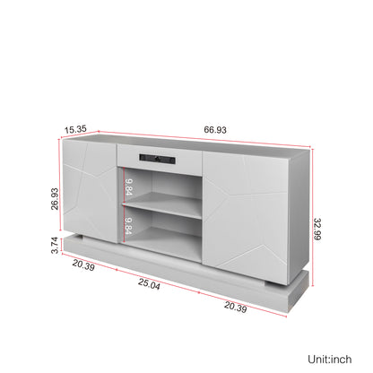 1st Choice TV Cabinet with bluetooth Speaker with Storage Drawers