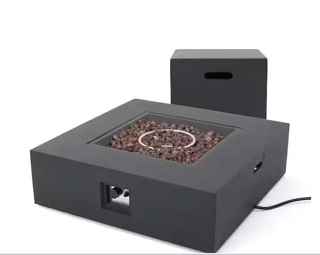 50 000 BTU SQUARE MGO FIRE TABLE TANK OUTSIDE