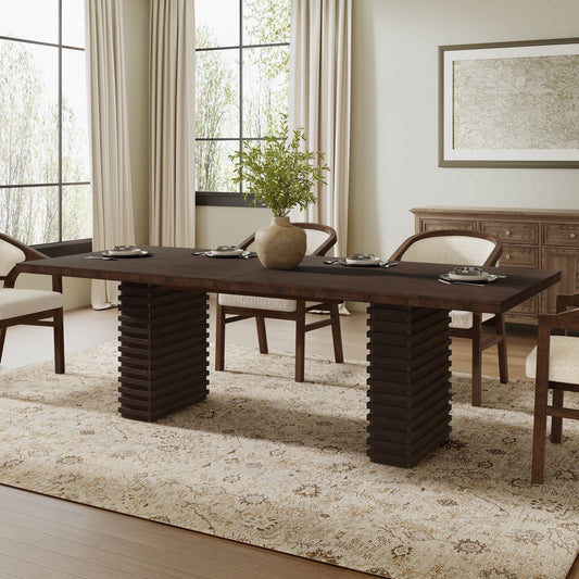 95INCHES DINING TABLE (Espresso) - 1st Choice Furniture Direct