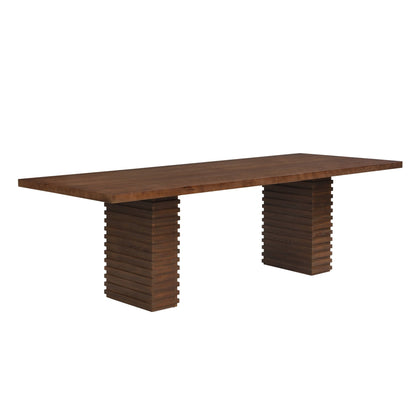 95INCHES DINING TABLE (WALNUT) - 1st Choice Furniture Direct