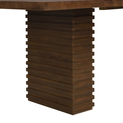 95INCHES DINING TABLE (WALNUT) - 1st Choice Furniture Direct