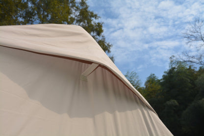 9.8 x13ft with canopy, Inflatable Camping Tents with Hand Pump, Air Glamping Tents, Easy Setup Waterproof and Windproof Blow up Tent Beige - 1st Choice Furniture Direct