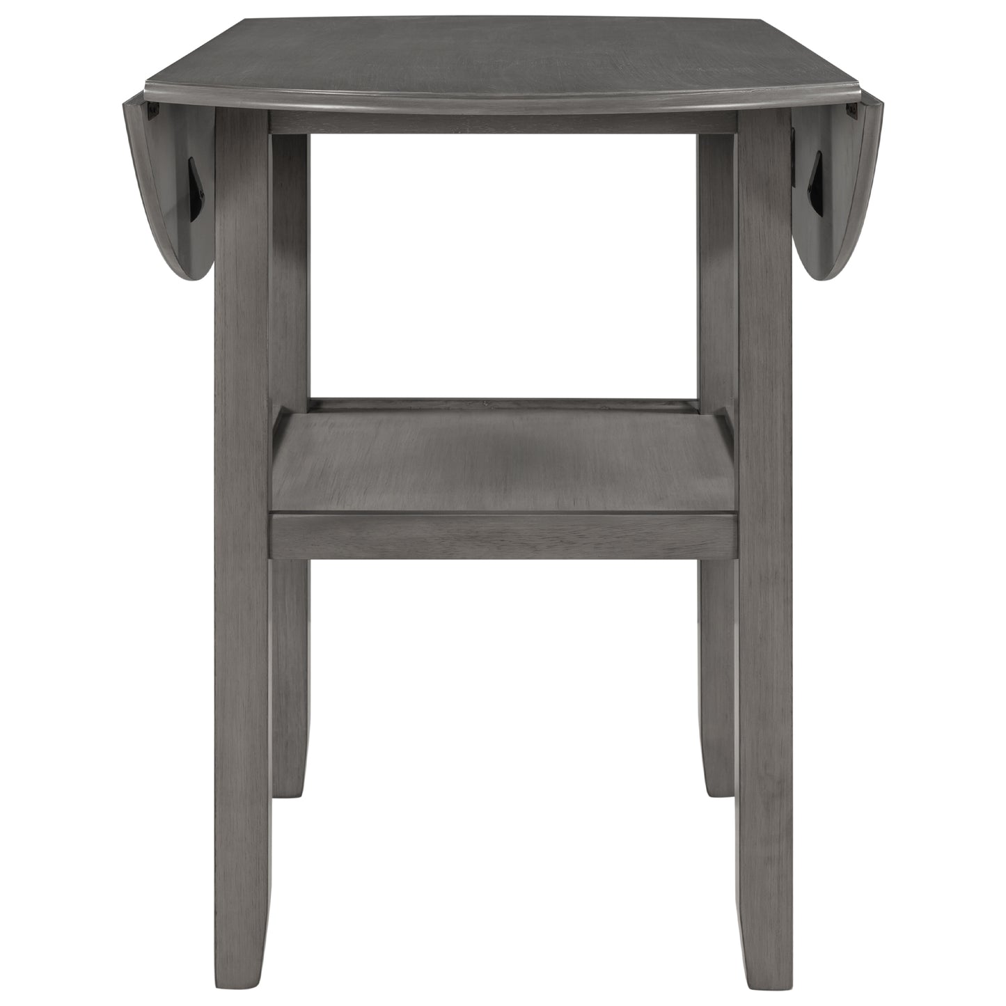 1st Choice Farmhouse Gray Round Counter Height Kitchen Dining Table