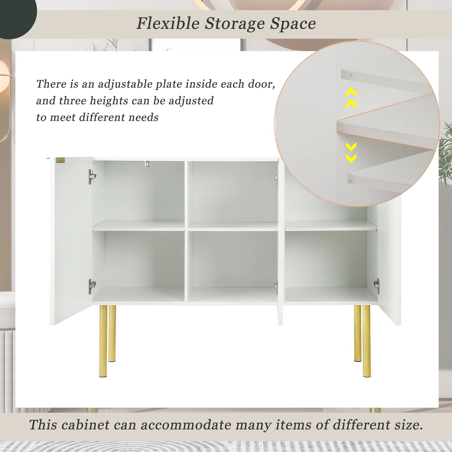 1st Choice Luxury Style Sideboard Particle Board & MDF Board Cabinet