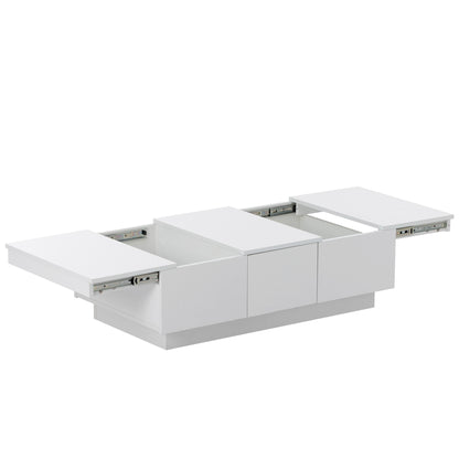 1st Choice Multifunctional White Coffee Table with 2 large Hidden Storage