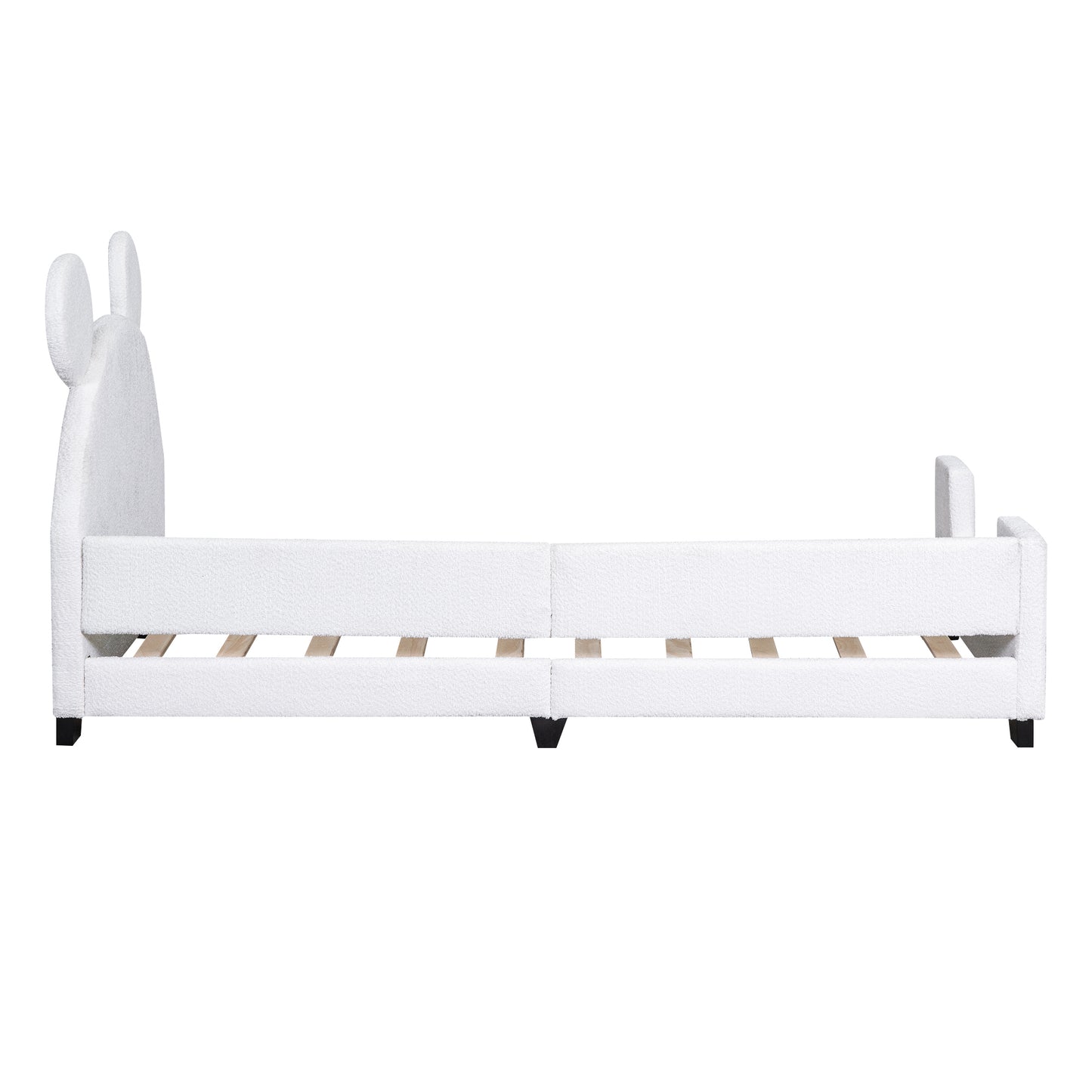 1st Choice Teddy Fleece Twin Daybed with Unique Headboard - Cozy and Stylish