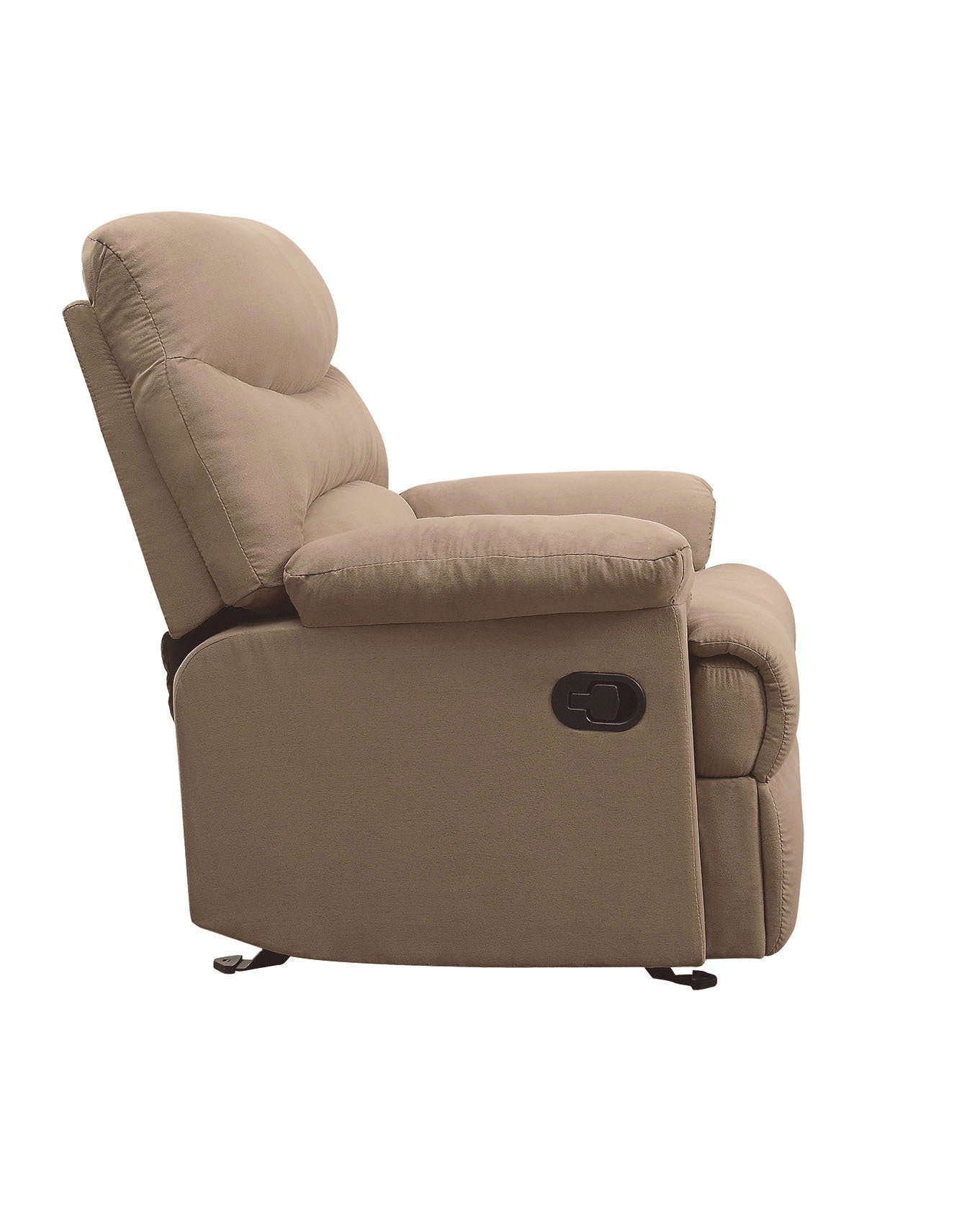 1st Choice Stylish Living Room Motion Recliner in Light Brown Microfiber