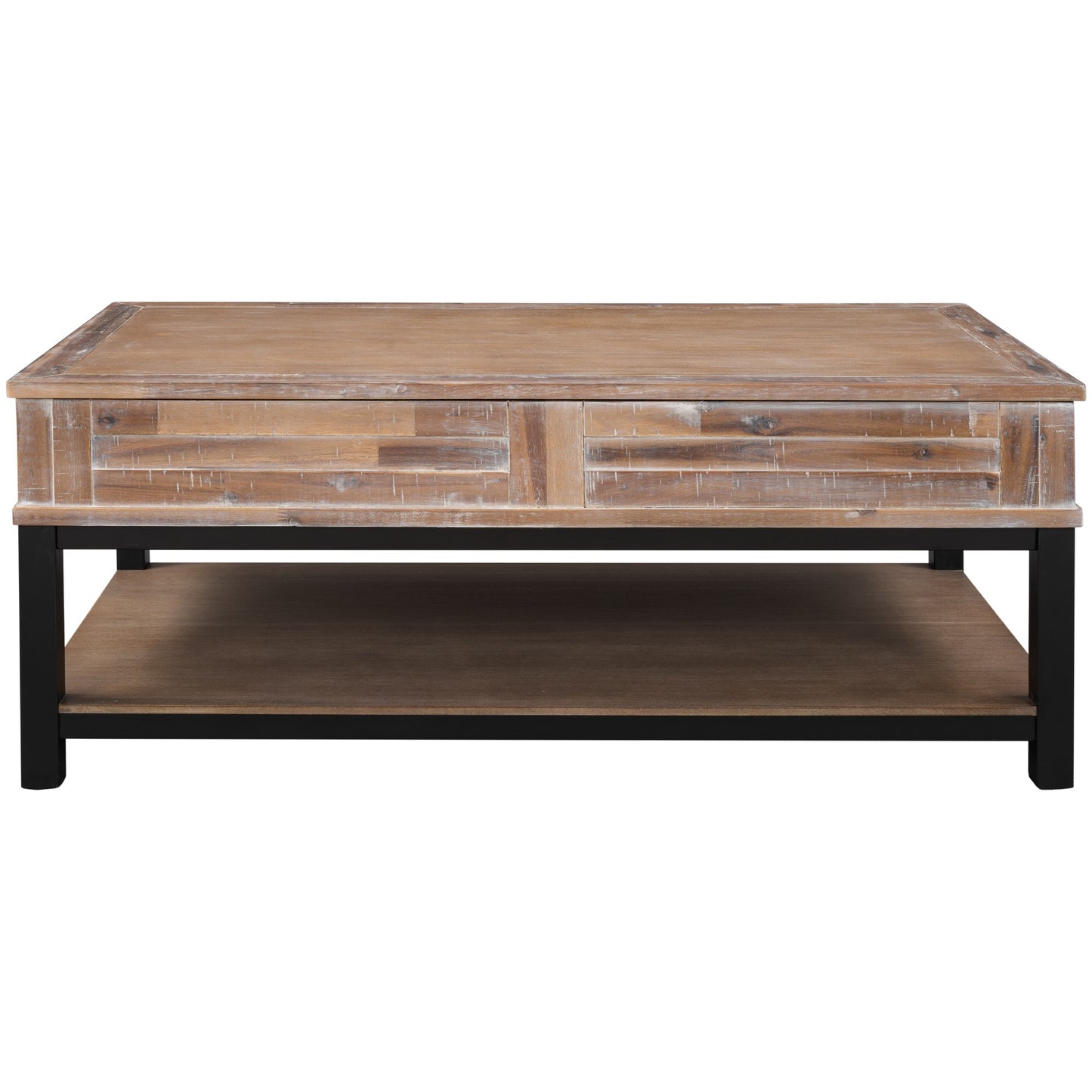 1st Choice U-style Lift Top Coffee Table with Inner Storage  Space and Shelf