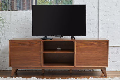 1st Choice Modern Media Cabinet with Two Sliding Doors & Adjustable Shelves
