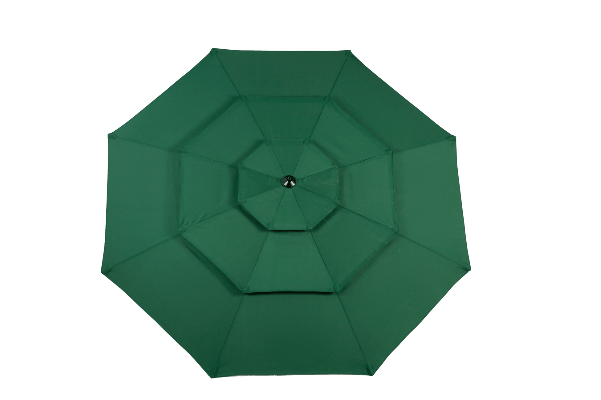 9ft 3 Tier Auto - tilt Umbrella ,Outdoor Patio Umbrella - Market Table Pool Deck Umbrella (Base Not Included) - ( Dark green ) - 1st Choice Furniture Direct