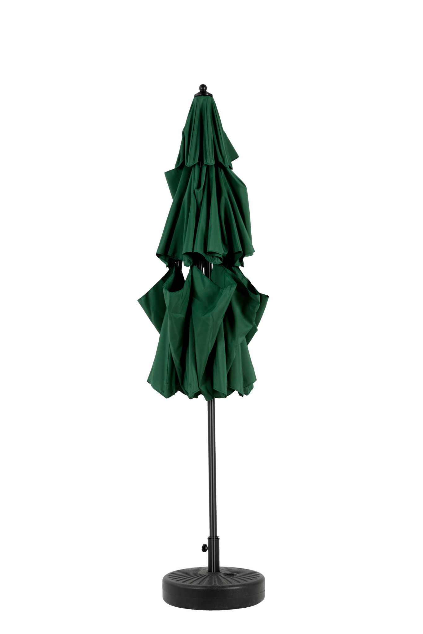 9ft 3 Tier Auto - tilt Umbrella ,Outdoor Patio Umbrella - Market Table Pool Deck Umbrella (Base Not Included) - ( Dark green ) - 1st Choice Furniture Direct