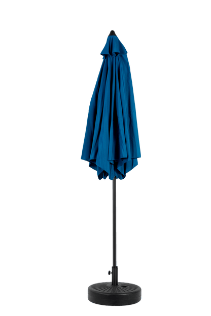 9FT Outdoor Patio Umbrella Outdoor Table Umbrella with Push Button Tilt and Crank, Market Umbrella 6 Sturdy Ribs , Deck, Backyard, Pool (Base Not Included) - ( Blue ) - 1st Choice Furniture Direct